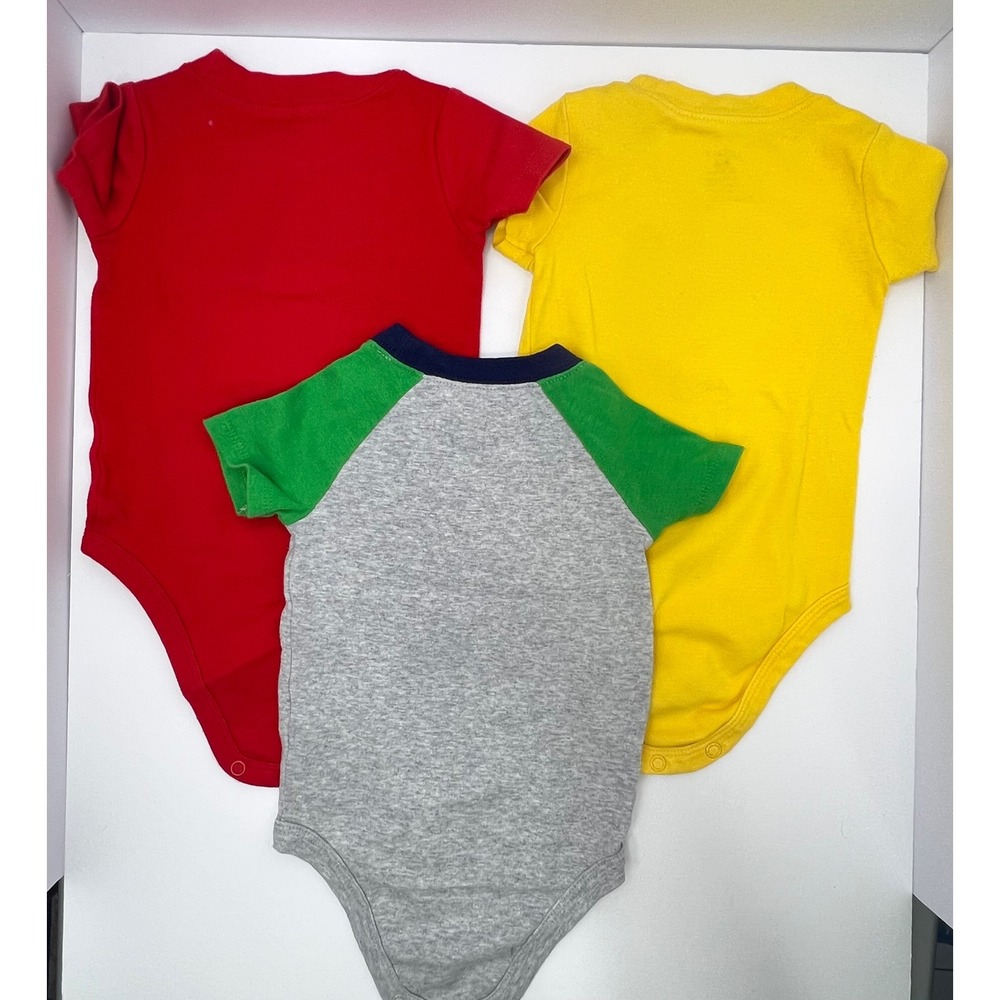 Carters Bodysuit Pants 9M Lot of 9 Fire Truck Monster Sloth Stripes Mix n Match - Picture 7 of 9